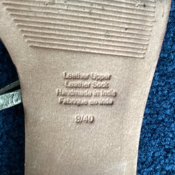 Gold Jeffrey Campbell Strappy Sandals with 1.5" Heel - sz 9 - Picture 7 of 7